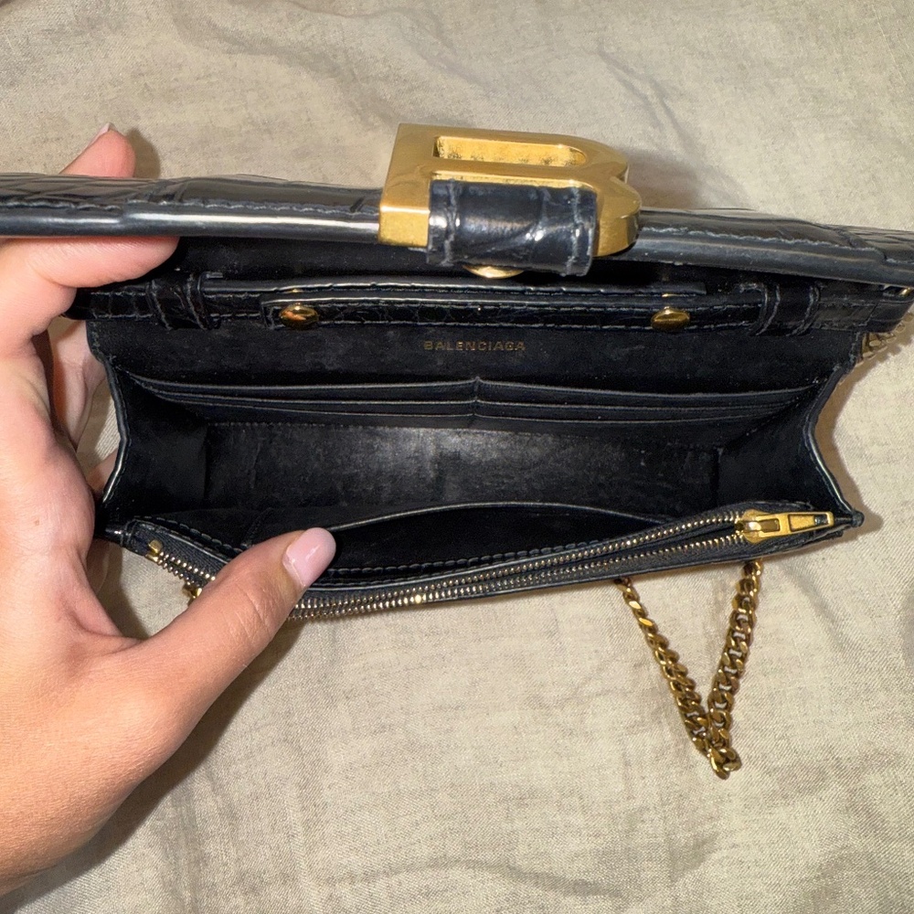 Black Balenciaga Crossbody Hourglass Bag - Picture 7 of 7